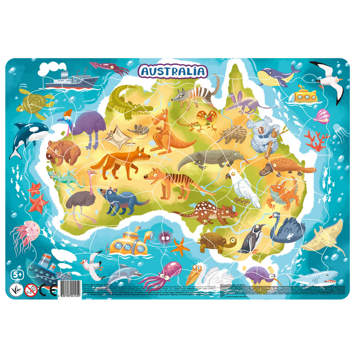 Puzzle en marco Australia