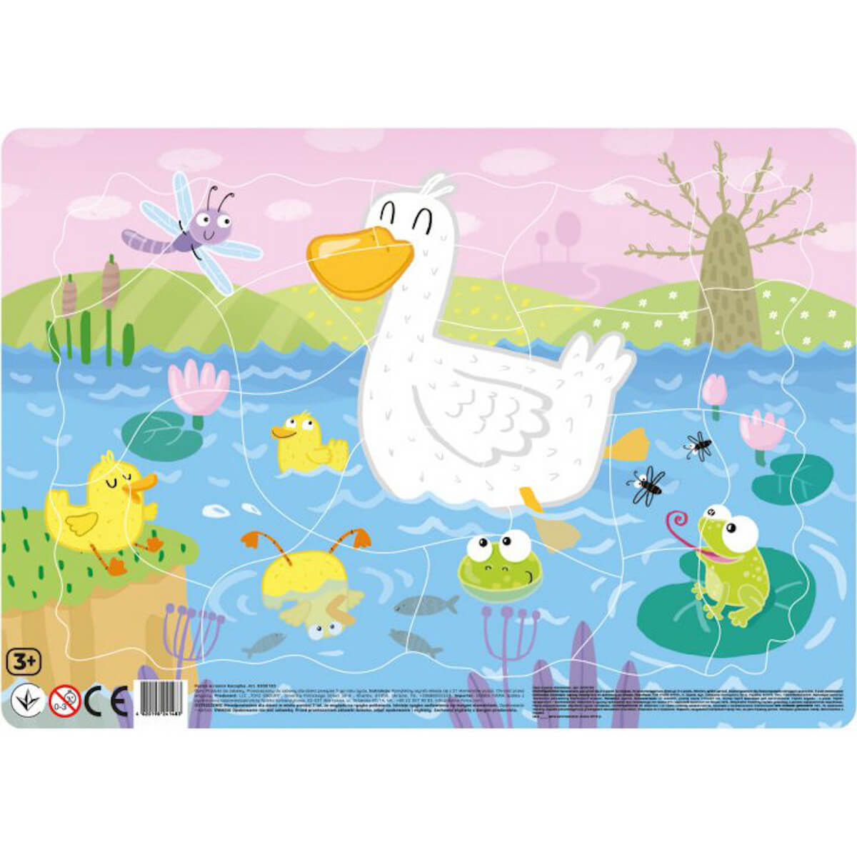 Puzzle en marco Patitos