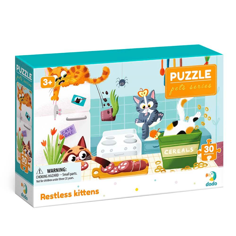 Puzzle Mascotas Gatos traviesos
