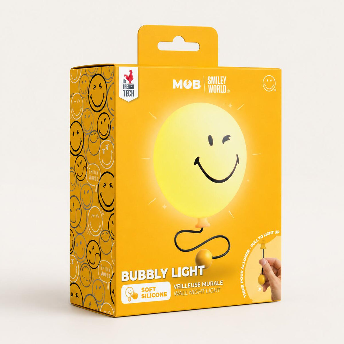 Lámpara BUBBLY - Smiley Amarillo