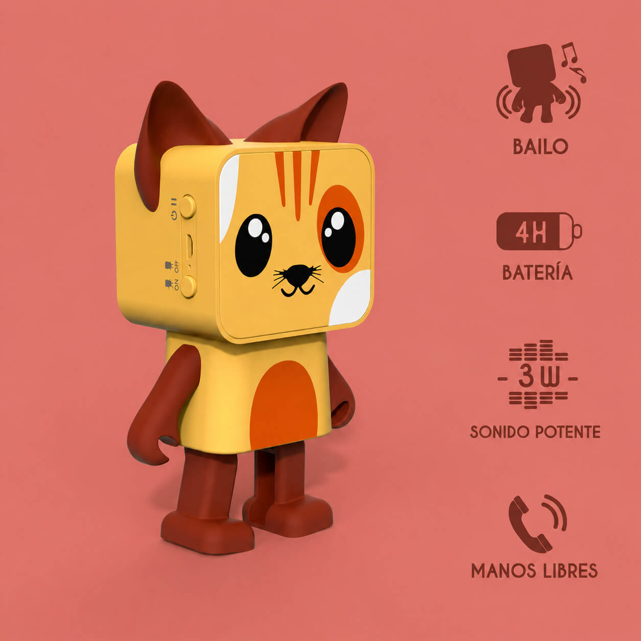 Altavoz DANCING ANIMAL - Gato