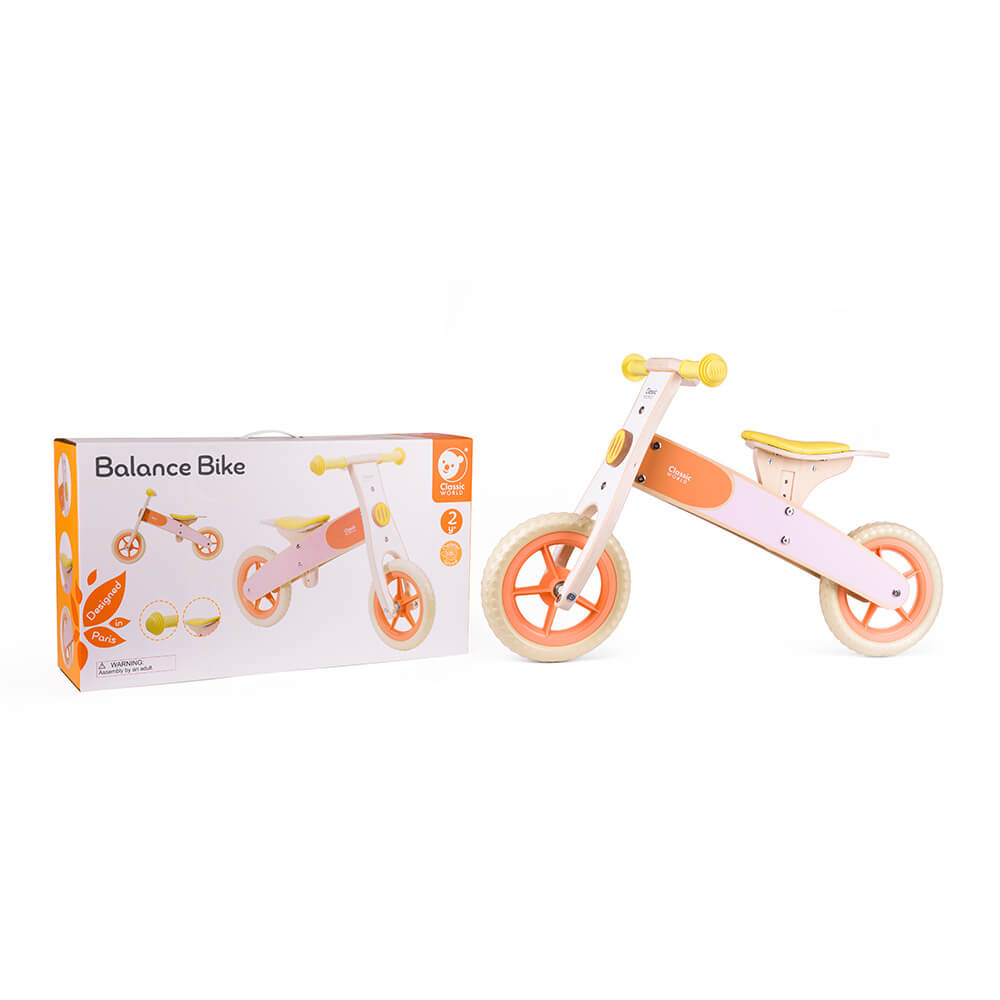 Bicicleta sin pedales pastel