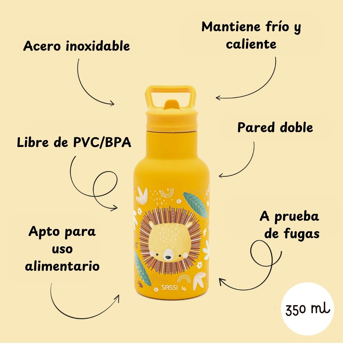 Botella Térmica Acero Inox León