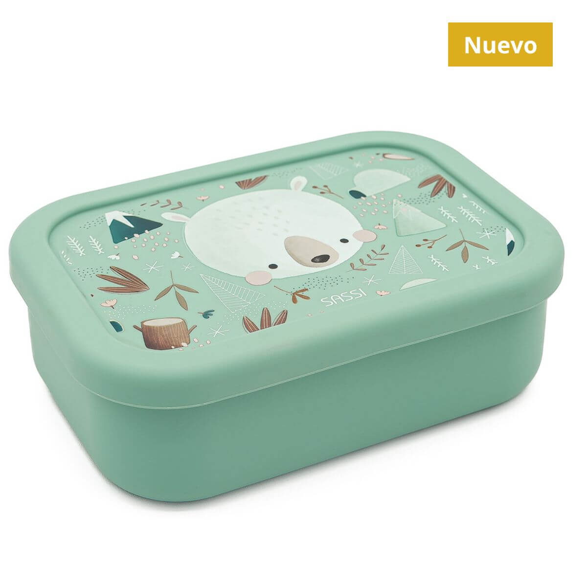 Caja almuerzo de silicona Oso Polar