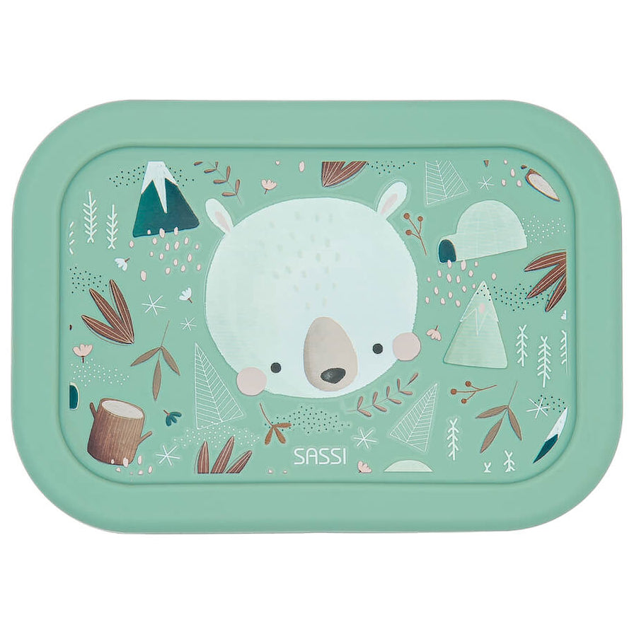 Caja almuerzo de silicona Oso Polar