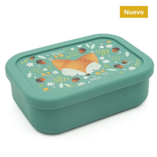 Caja almuerzo de silicona Zorro