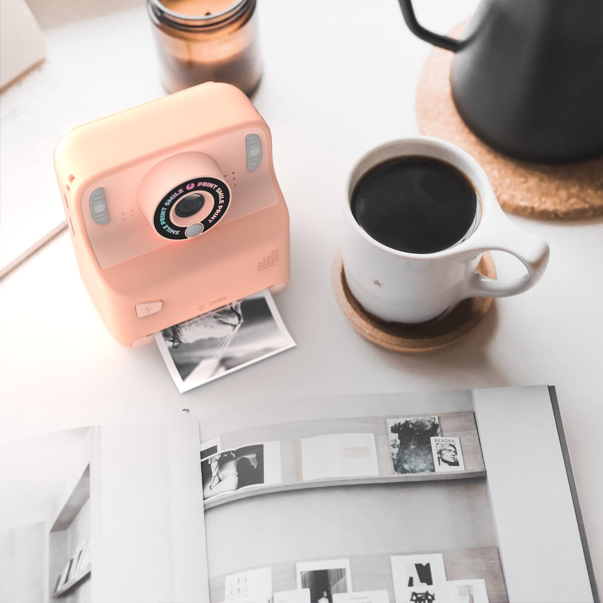 Cámara Digital Instantánea PIXIPRINT - Rosa