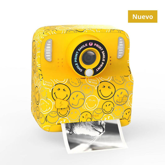 Cámara Digital Instantánea PIXIPRINT - Smiley Amarillo