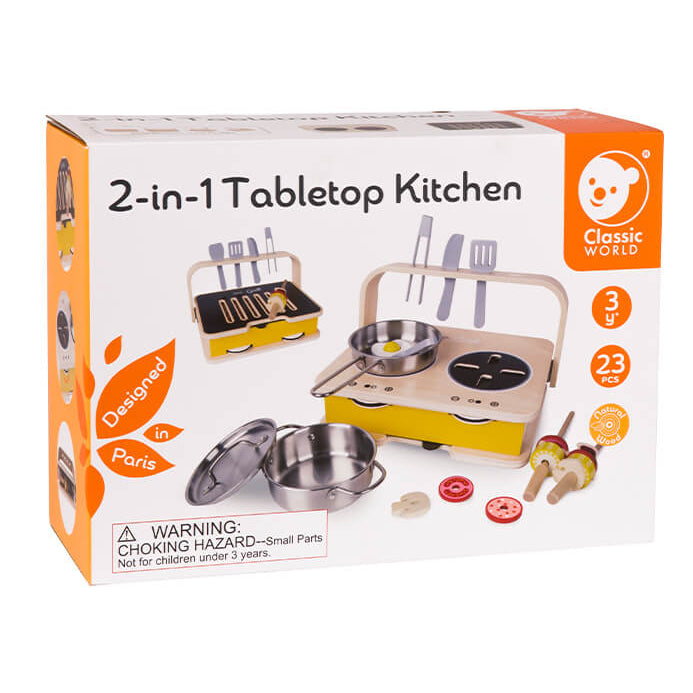 Cocina de sobremesa 2 en 1 portátil