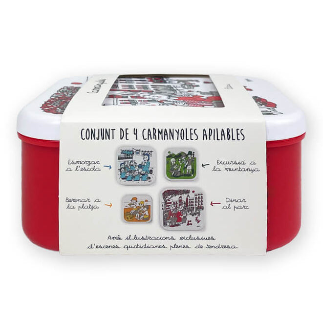 Conjunto de 4 Fiambreras