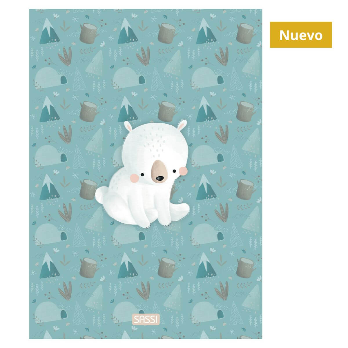 Cuaderno cuadriculado A4 Oso Polar