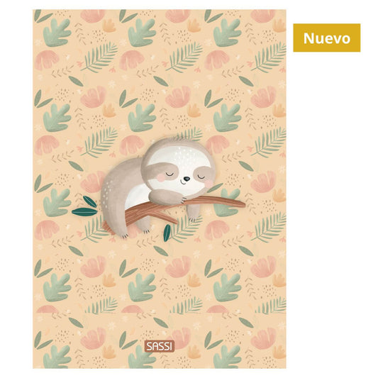 Cuaderno cuadriculado A4 Perezoso