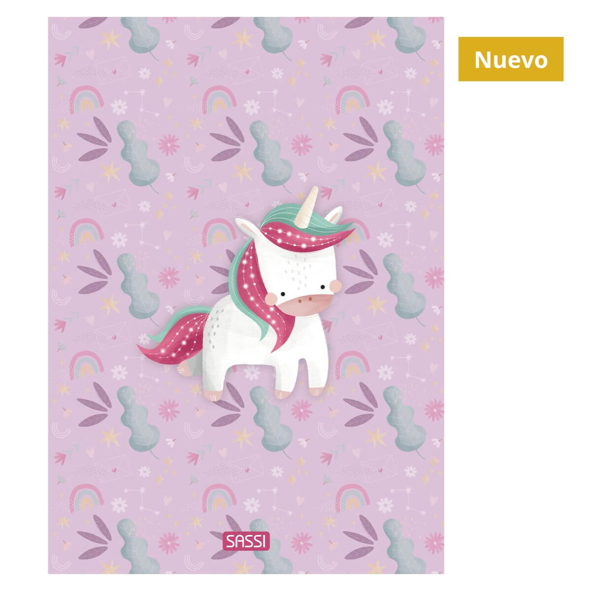 Cuaderno cuadriculado A4 Unicornio
