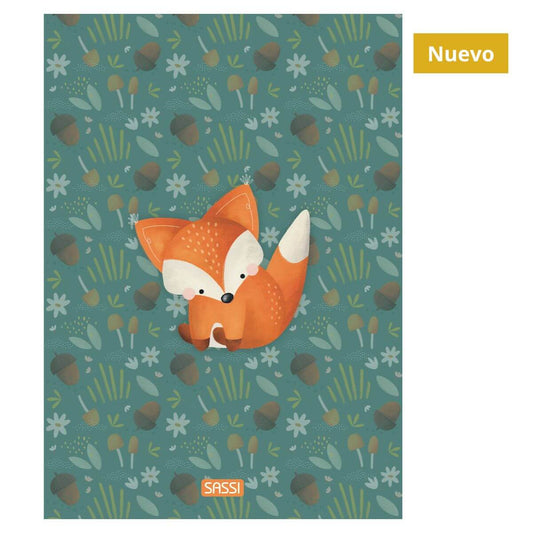 Cuaderno cuadriculado A4 Zorro