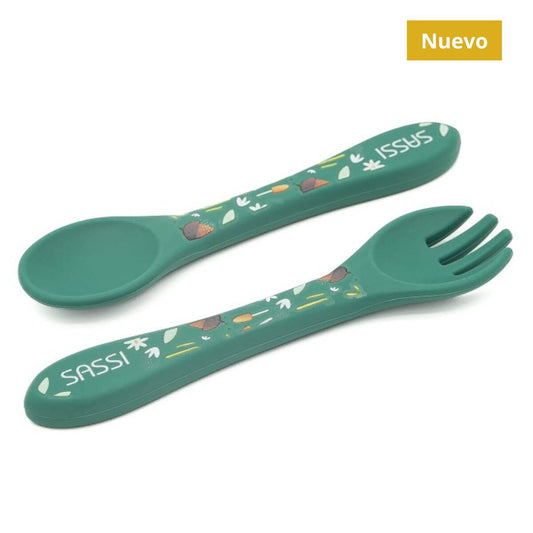 Cubiertos de silicona Zorro