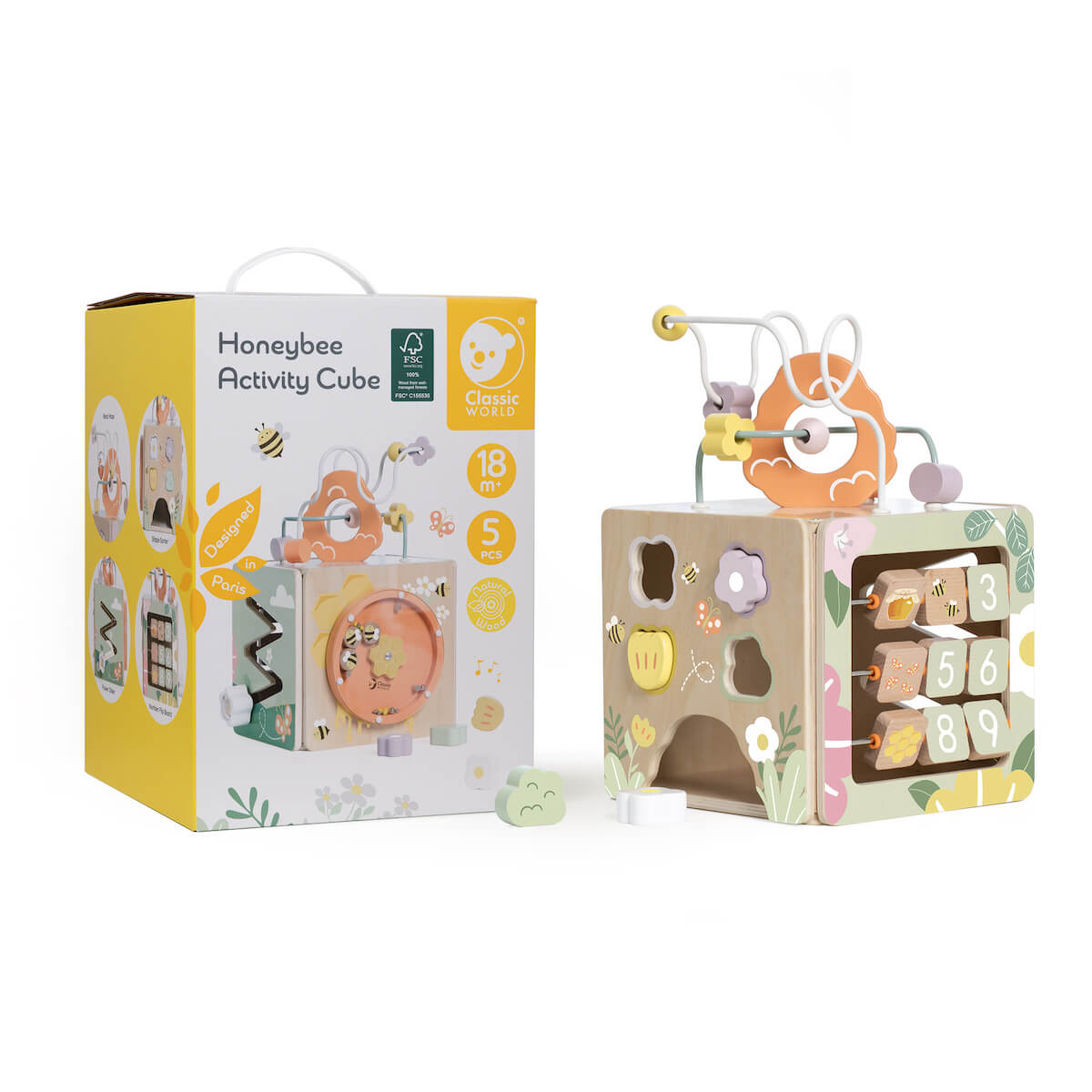 Cubo de actividades Abeja