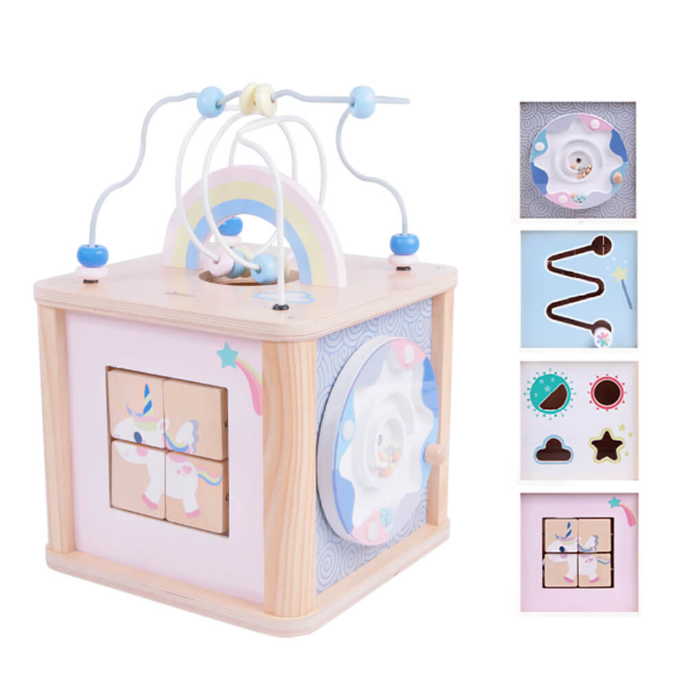 Cubo de actividades Unicornio