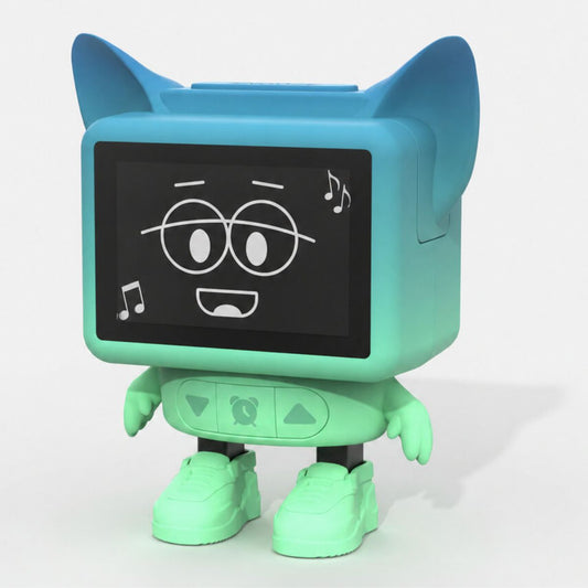 Despertador y Altavoz DANCING CLOCK - Azul
