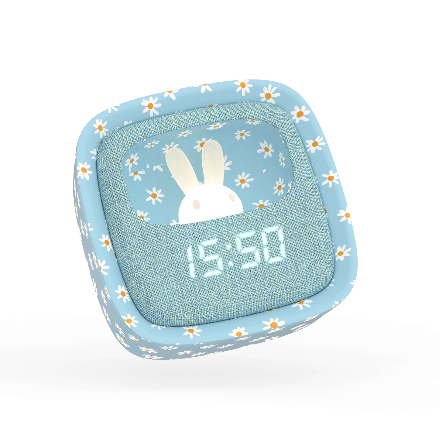 Despertador y Luz Nocturna BILLY CLOCK - Azul Margaritas