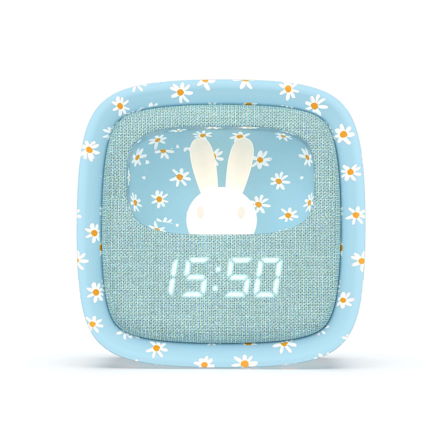 Despertador y Luz Nocturna BILLY CLOCK - Azul Margaritas