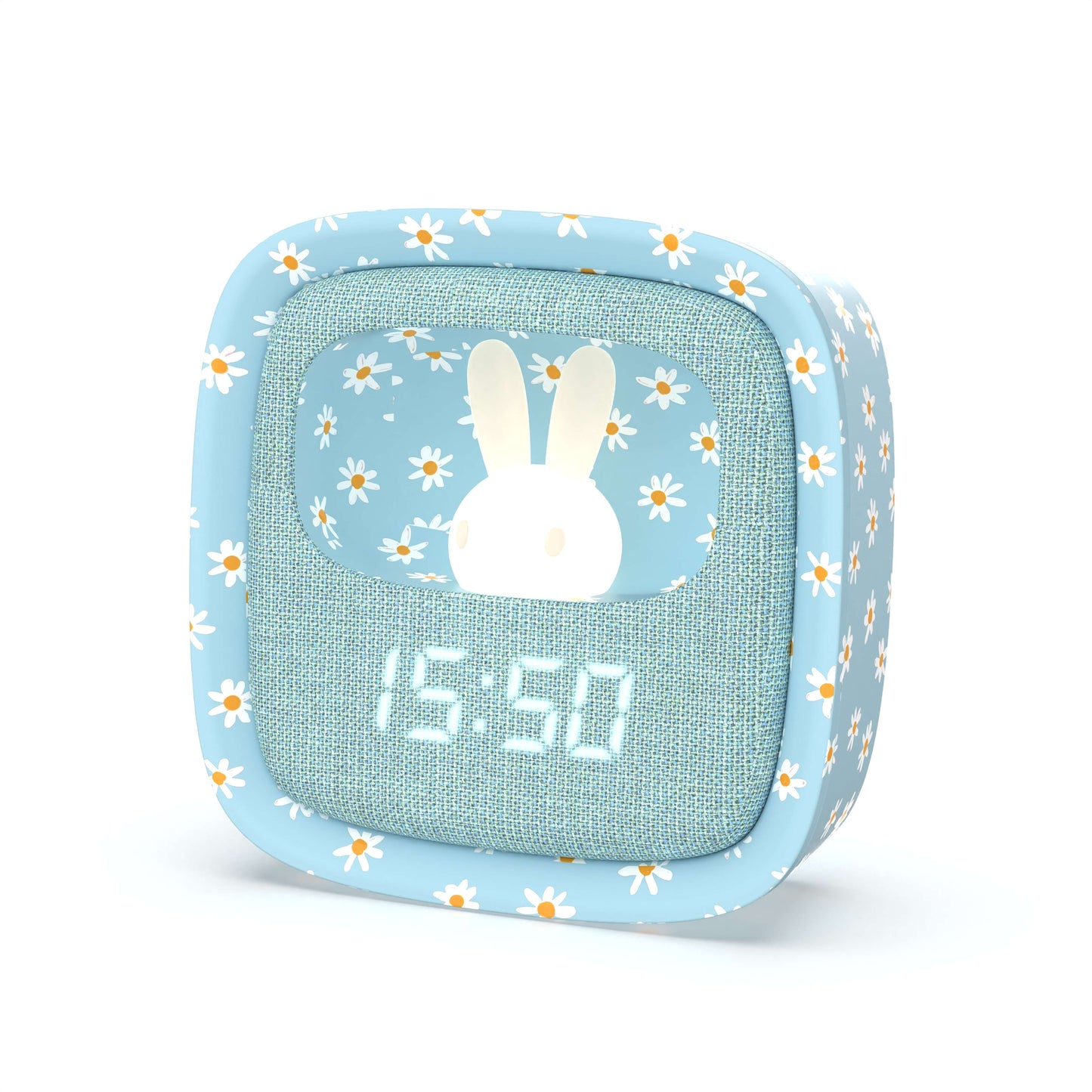 Despertador y Luz Nocturna BILLY CLOCK - Azul Margaritas