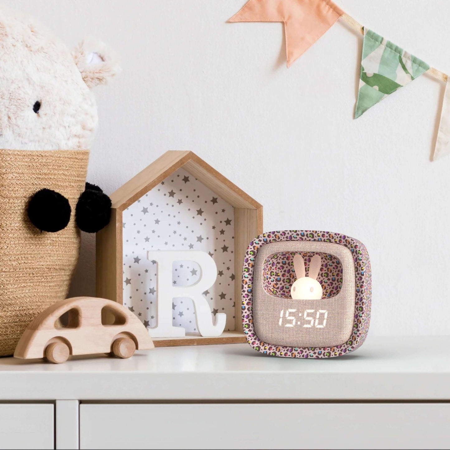 Despertador y Luz Nocturna BILLY CLOCK - Leopardo