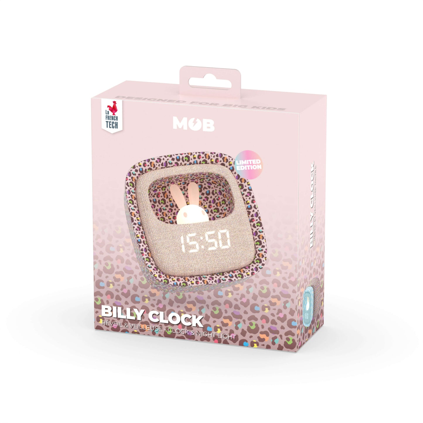 Despertador y Luz Nocturna BILLY CLOCK - Leopardo