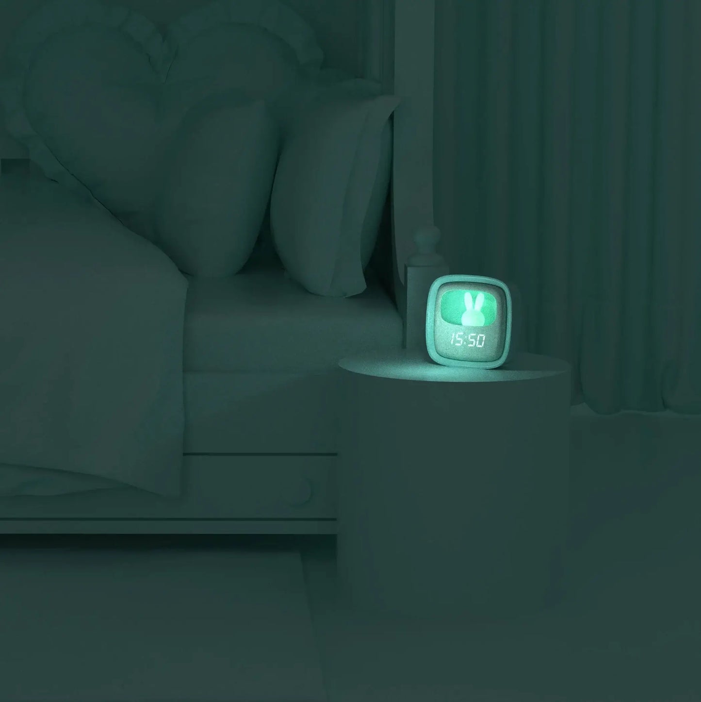 Despertador y Luz Nocturna BILLY CLOCK - Turquesa