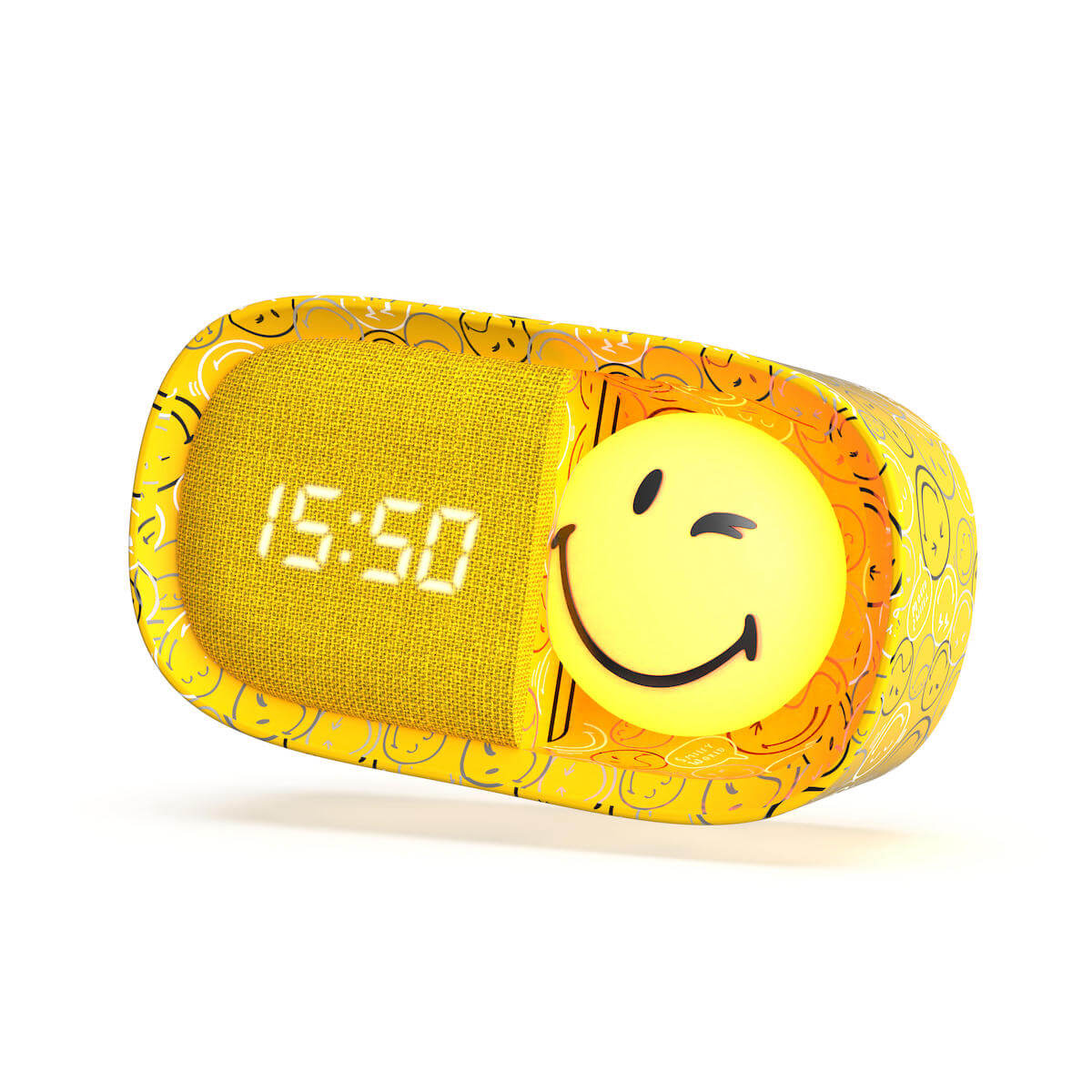 Despertador y Luz Nocturna SMILEY CLOCK - Amarillo