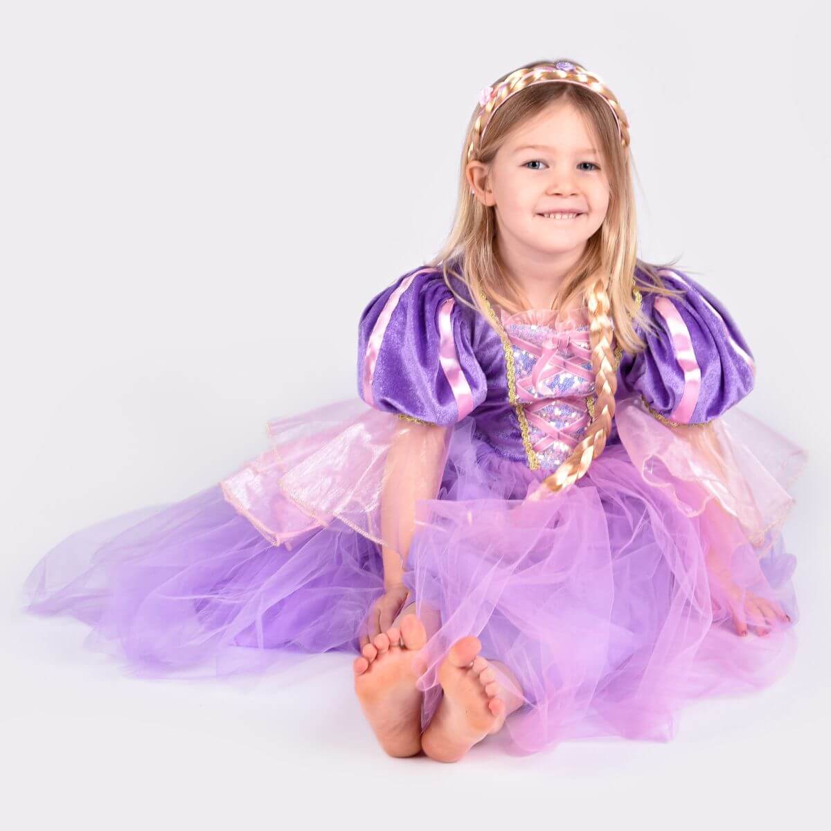 Disfraz Rapunzel con trenza (6 - 8 años)