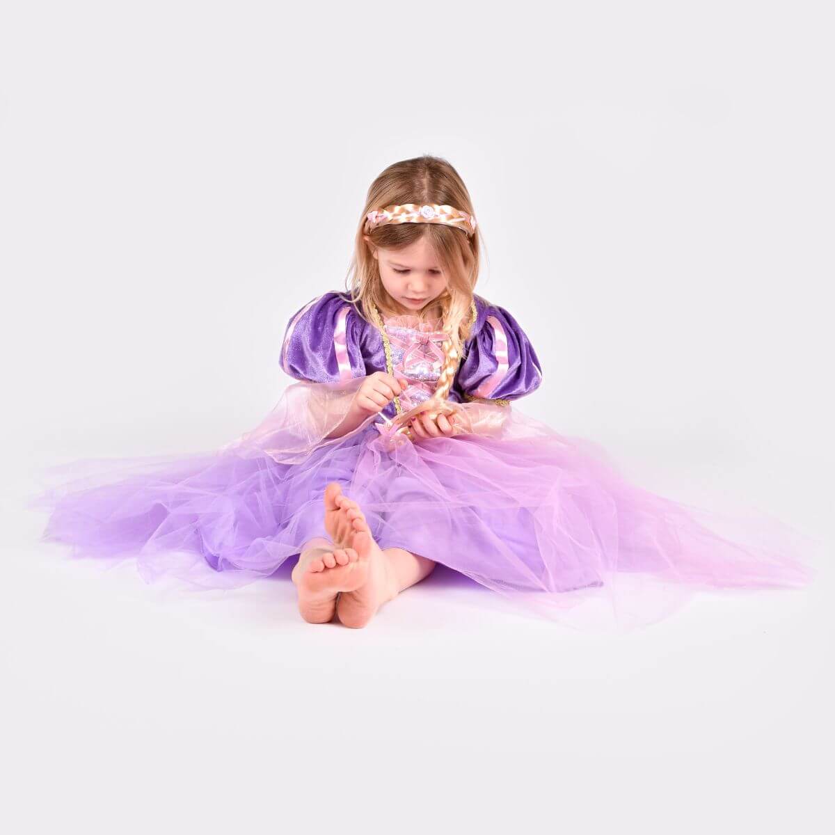 Disfraz Rapunzel con trenza (6 - 8 años)