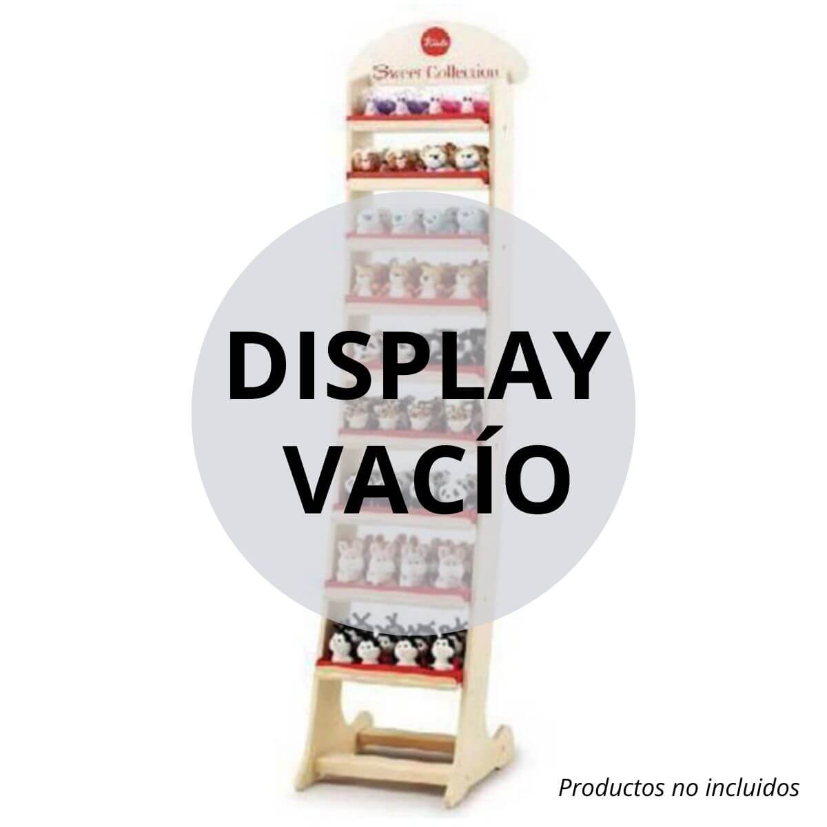 Display vacío Sweet Collection de pie (madera)