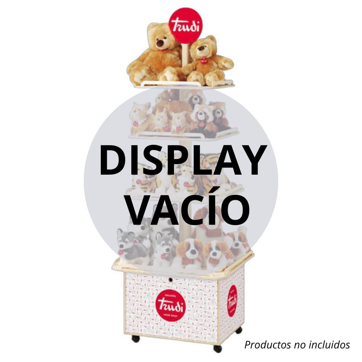 Display vacío Trudi de isla con caja (madera)