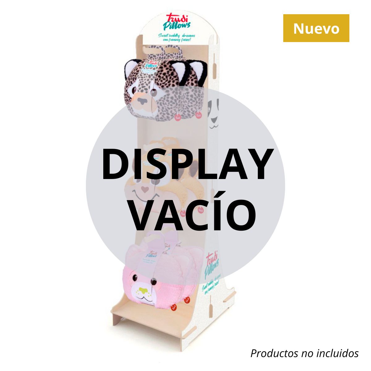 Display vacío de madera para Cojínes