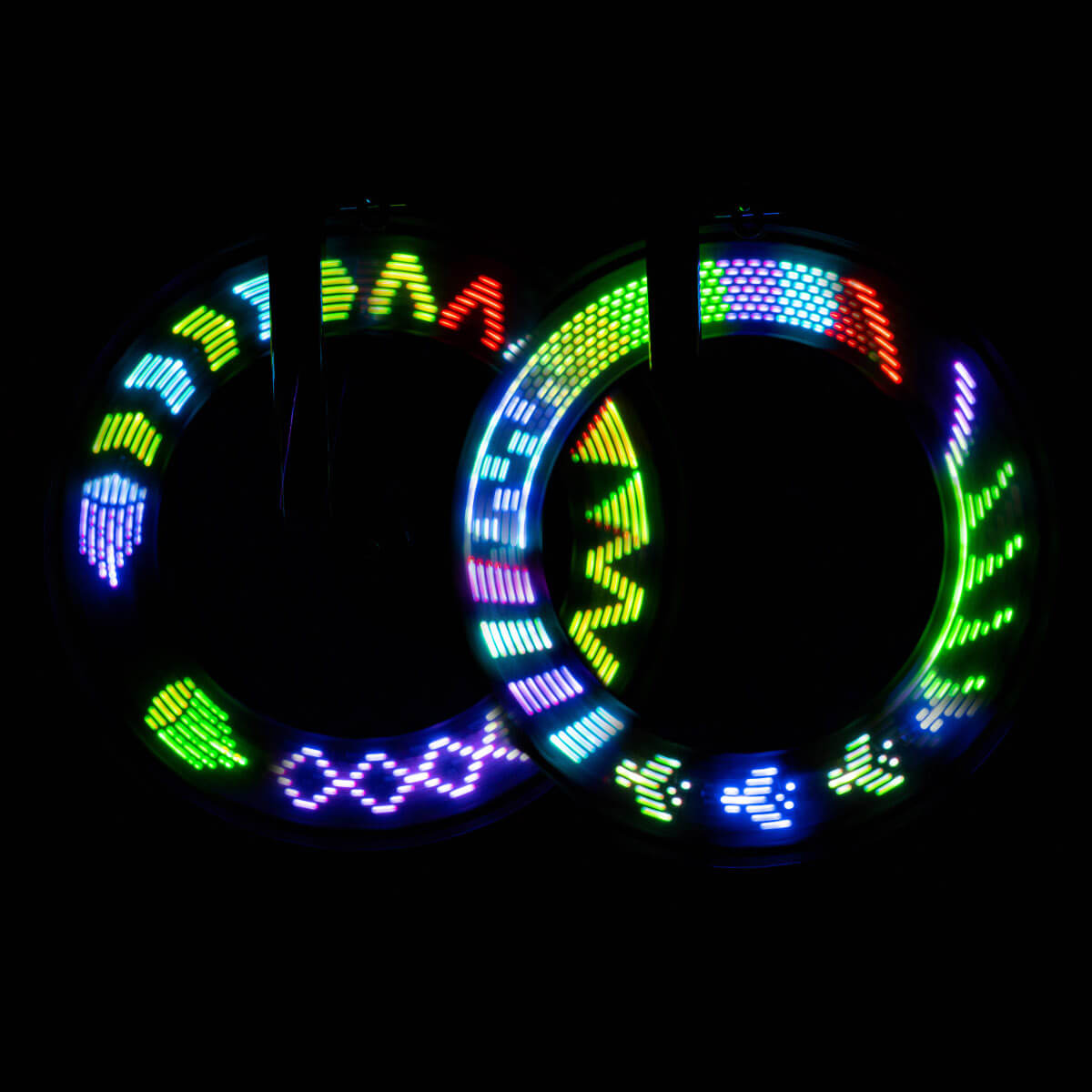 Formas luminosas para Radio de Bicicleta