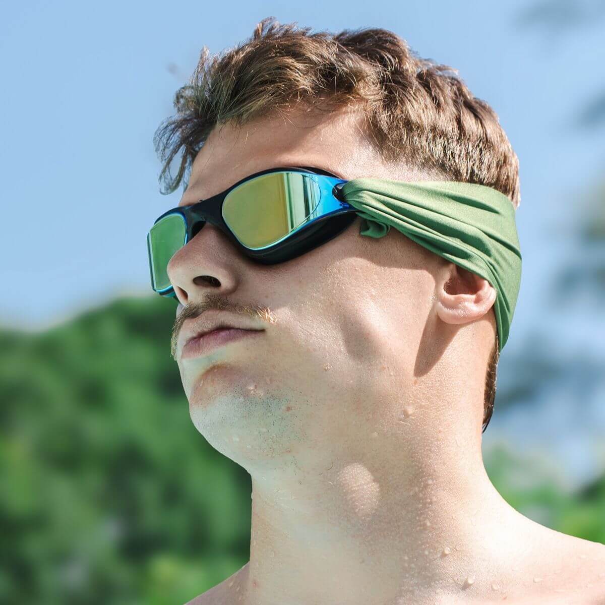 Gafas de natación Verde Caqui (+11 años)