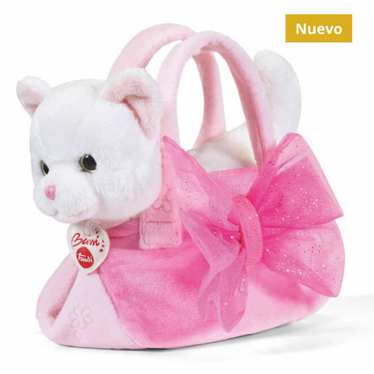 Gatito en bolsa con lazo