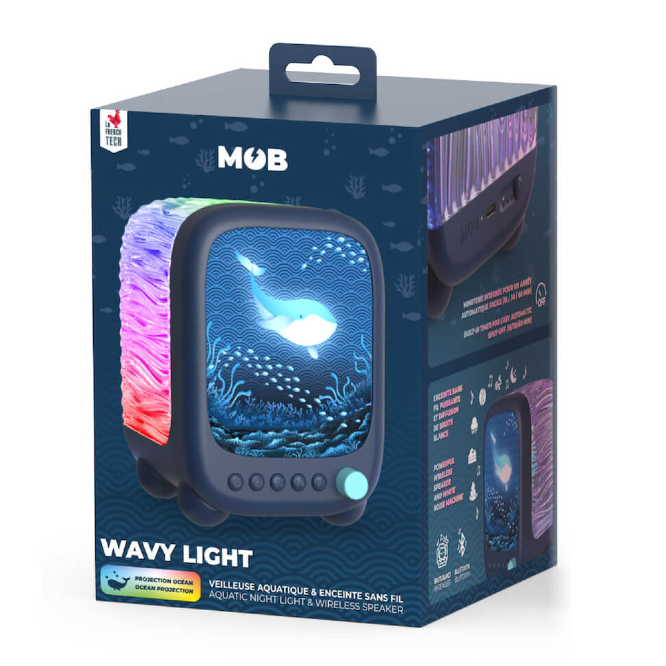 Lámpara Altavoz Proyector WAVY - Azul