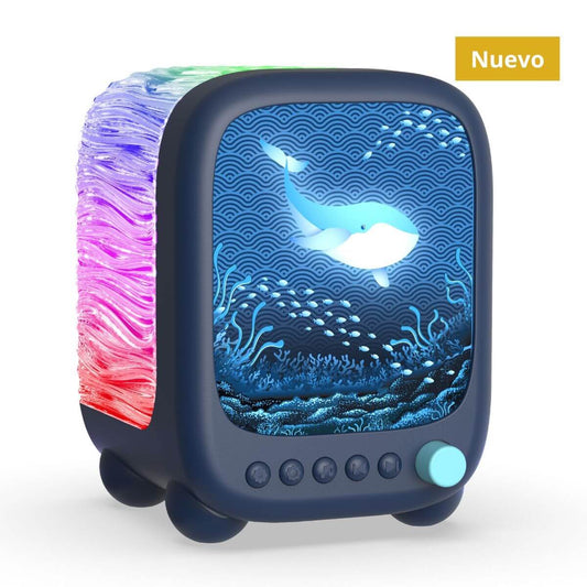 Lámpara Altavoz Proyector WAVY - Azul