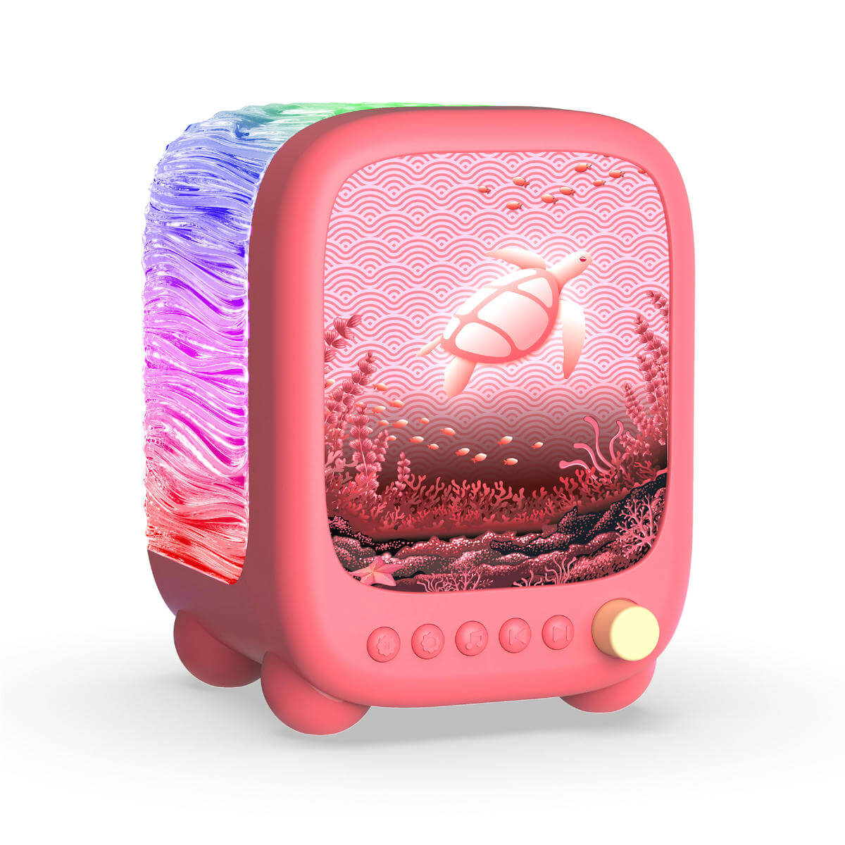 Lámpara Altavoz Proyector WAVY - Rosa