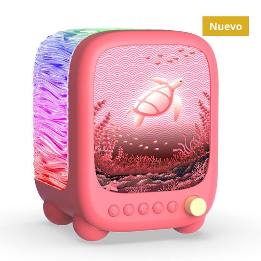 Lámpara Altavoz Proyector WAVY - Rosa