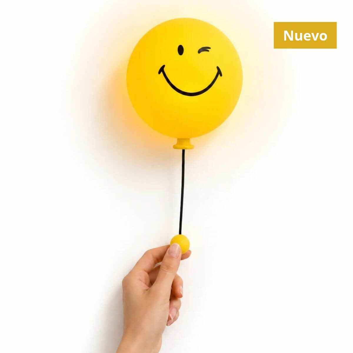 Lámpara BUBBLY - Smiley Amarillo