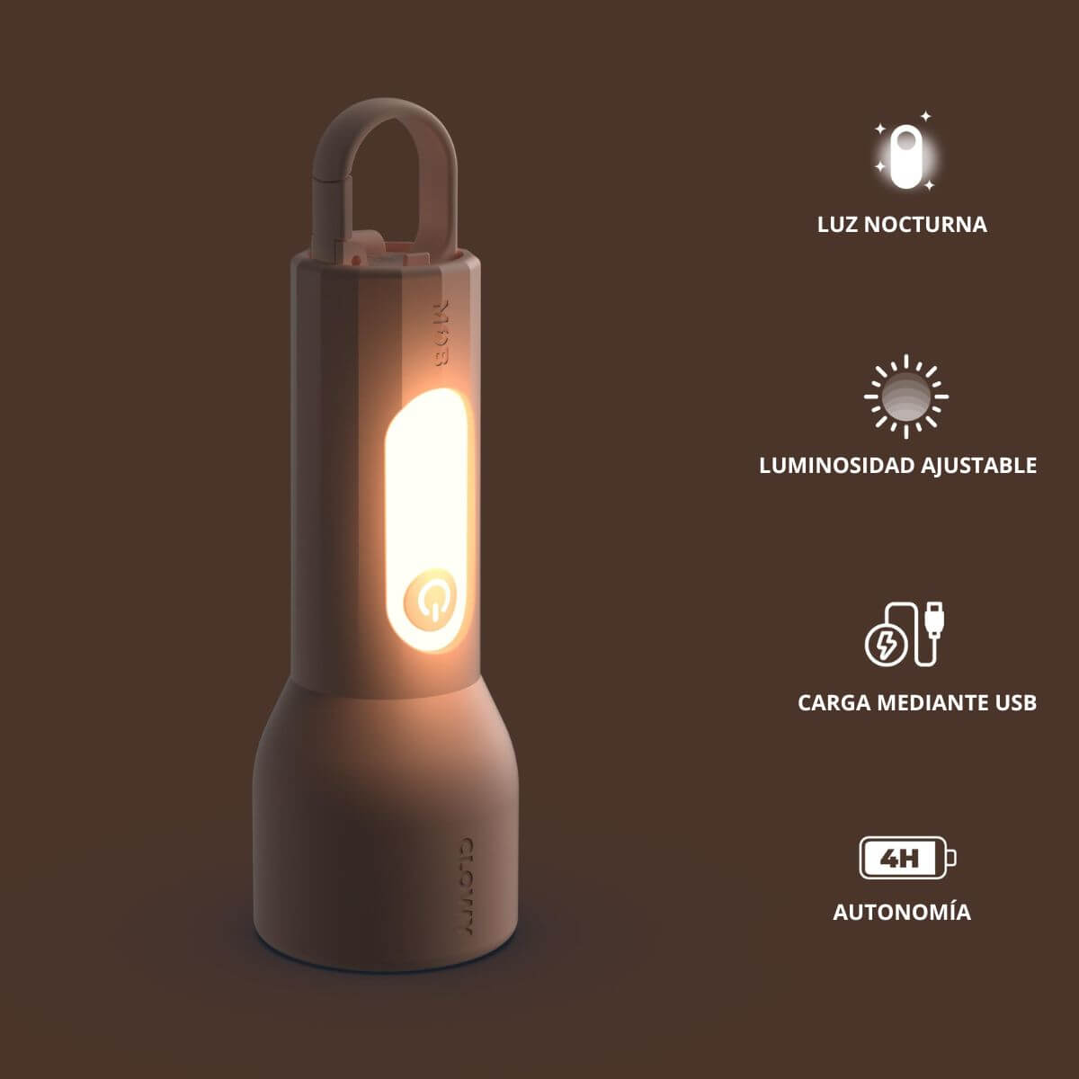 Linterna GLOWY - Rosa