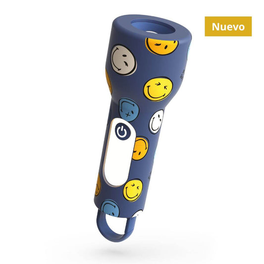 Linterna GLOWY - Smiley Azul