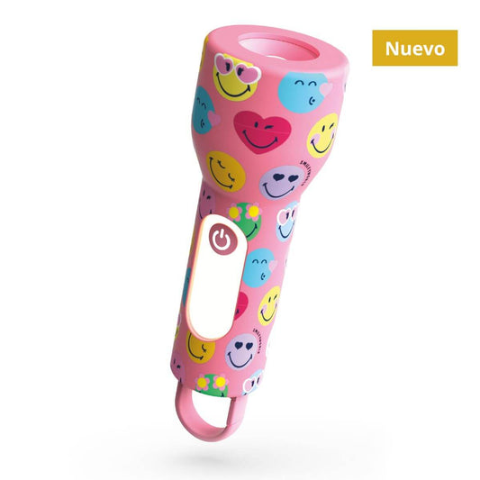 Linterna GLOWY - Smiley Rosa