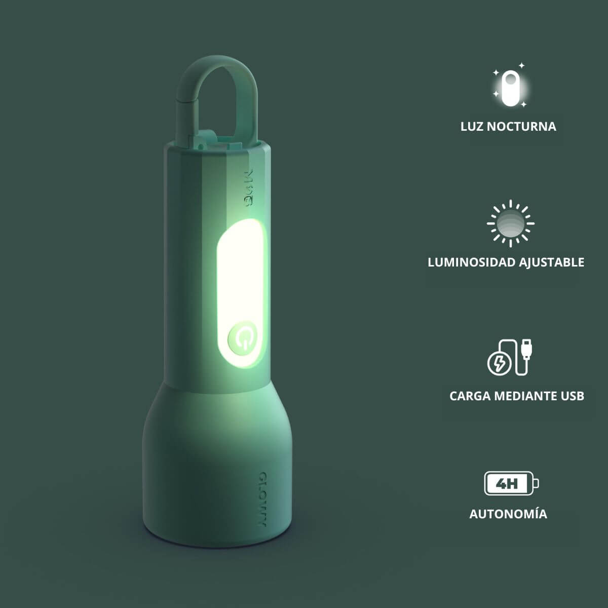 Linterna GLOWY - Turquesa