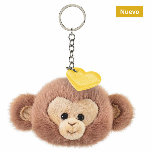 Llavero Mono corazón amarillo