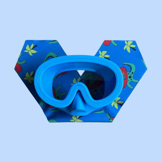 Máscara de buceo Dinosaurios Azul (3 - 10 años)