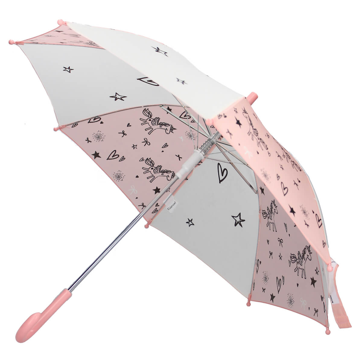 Paraguas Unicornio (rosa y blanco) Kidzroom