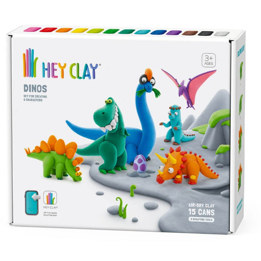 Plastilina interactiva Dinosaurios (15 botes)